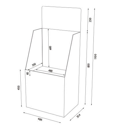 カタアル5号 大型フロア什器寸法